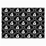 Dollar Money Bag Large Glasses Cloth (2-Side) Back