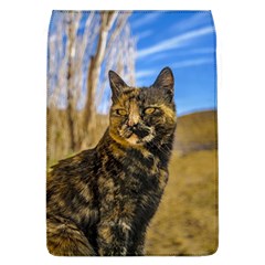 Adult Wild Cat Sitting And Watching Flap Covers (l)  by dflcprints