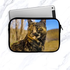 Adult Wild Cat Sitting And Watching Apple Ipad Mini Zipper Cases by dflcprints