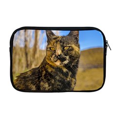 Adult Wild Cat Sitting And Watching Apple Macbook Pro 17  Zipper Case by dflcprints