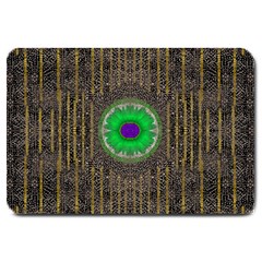 In The Stars And Pearls Is A Flower Large Doormat  by pepitasart