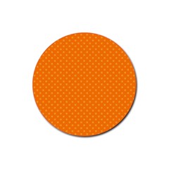 Dots Rubber Coaster (round)  by Valentinaart