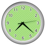 Dots Wall Clocks (Silver)  Front