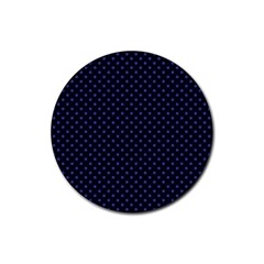 Dots Rubber Round Coaster (4 Pack)  by Valentinaart