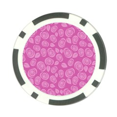 Floral Pattern Poker Chip Card Guard (10 Pack) by Valentinaart