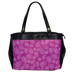 Floral Pattern Office Handbags by Valentinaart