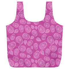 Floral Pattern Full Print Recycle Bags (l)  by Valentinaart