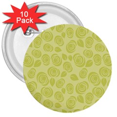 Floral pattern 3  Buttons (10 pack) 