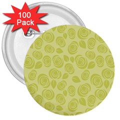 Floral pattern 3  Buttons (100 pack) 