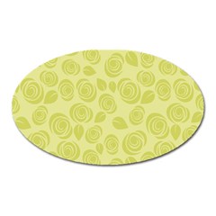 Floral pattern Oval Magnet