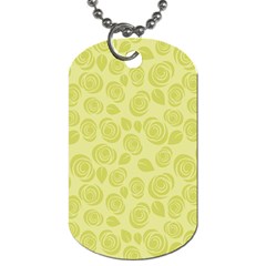 Floral pattern Dog Tag (Two Sides)