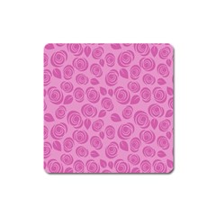 Floral Pattern Square Magnet