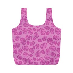 Floral Pattern Full Print Recycle Bags (m) 