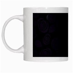 Floral Pattern White Mugs