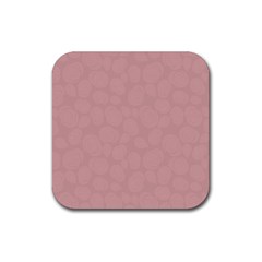 Floral Pattern Rubber Coaster (square)  by Valentinaart