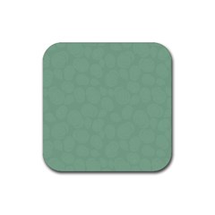 Floral Pattern Rubber Coaster (square)  by Valentinaart