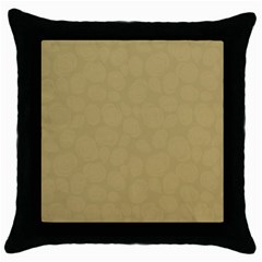 Floral Pattern Throw Pillow Case (black) by Valentinaart