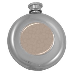 Floral Pattern Round Hip Flask (5 Oz) by Valentinaart