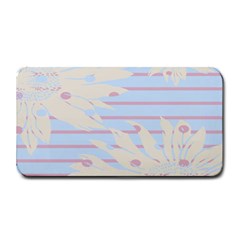 Flower Floral Sunflower Line Horizontal Pink White Blue Medium Bar Mats by Mariart