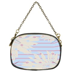 Flower Floral Sunflower Line Horizontal Pink White Blue Chain Purses (one Side)  by Mariart