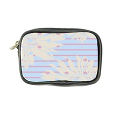 Flower Floral Sunflower Line Horizontal Pink White Blue Coin Purse by Mariart