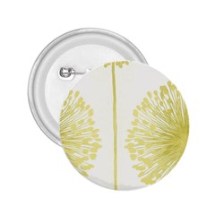 Flower Floral Yellow 2.25  Buttons