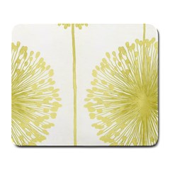 Flower Floral Yellow Large Mousepads by Mariart