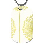 Flower Floral Yellow Dog Tag (One Side) Front