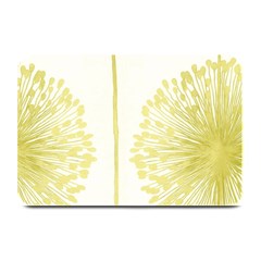 Flower Floral Yellow Plate Mats