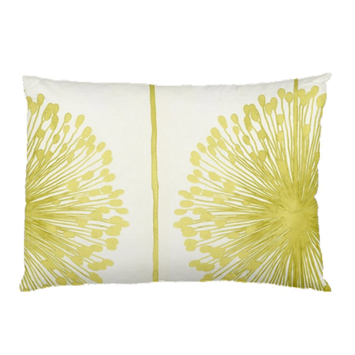 Flower Floral Yellow Pillow Case (Two Sides)