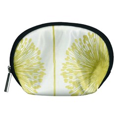 Flower Floral Yellow Accessory Pouches (Medium) 