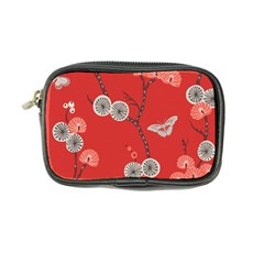 Dandelions Red Butterfly Flower Floral Coin Purse by Mariart