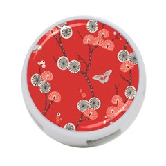 Dandelions Red Butterfly Flower Floral 4-port Usb Hub (one Side) by Mariart