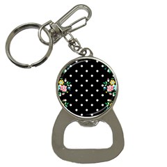 Flower Frame Floral Polkadot White Black Button Necklaces by Mariart