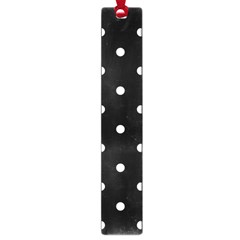 Flower Frame Floral Polkadot White Black Large Book Marks by Mariart