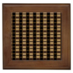 Geometric Shapes Plaid Line Framed Tiles by Mariart