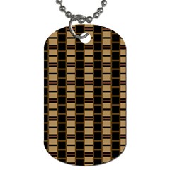 Geometric Shapes Plaid Line Dog Tag (one Side) by Mariart