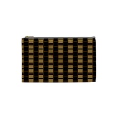 Geometric Shapes Plaid Line Cosmetic Bag (small)  by Mariart