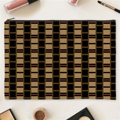 Geometric Shapes Plaid Line Cosmetic Bag (xxxl)  by Mariart