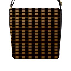 Geometric Shapes Plaid Line Flap Messenger Bag (l)  by Mariart