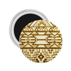 Geometric Seamless Aztec Gold 2 25  Magnets by Mariart