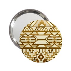 Geometric Seamless Aztec Gold 2 25  Handbag Mirrors by Mariart