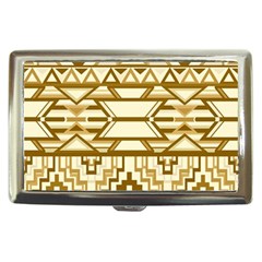 Geometric Seamless Aztec Gold Cigarette Money Cases by Mariart