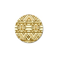 Geometric Seamless Aztec Gold Golf Ball Marker (4 Pack) by Mariart