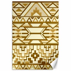 Geometric Seamless Aztec Gold Canvas 20  X 30   by Mariart