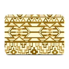 Geometric Seamless Aztec Gold Plate Mats by Mariart