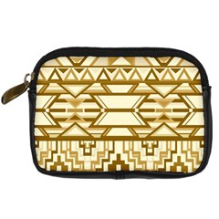 Geometric Seamless Aztec Gold Digital Camera Cases by Mariart