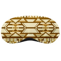 Geometric Seamless Aztec Gold Sleeping Masks by Mariart