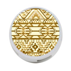 Geometric Seamless Aztec Gold 4-port Usb Hub (two Sides)  by Mariart