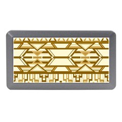 Geometric Seamless Aztec Gold Memory Card Reader (mini) by Mariart